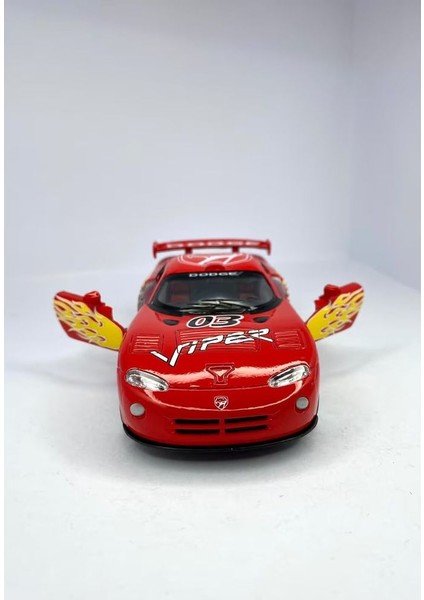 KT5039DF Dodge Viper 1:36 Çek Bırak - Kırmızı