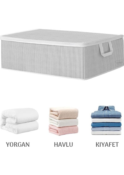 6'lı Çekyat Baza Tipi Yastık Kıyafet Saklama Hurcu - Baza Altı Düzenleyici Hurç 50 x 30 x 22 cm fiyatları