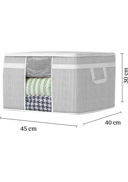 Maxi Pencereli Baza Altı Hurç - Çekyat Baza Tipi Yastık Kıyafet Saklama Hurcu 45 x 40 x 30 cm modelleri