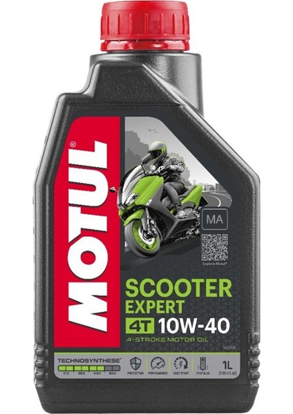 Scooter Expert MA 10W40 4T 1 Litre Motor Yağı (Üretim Yılı: 2024)