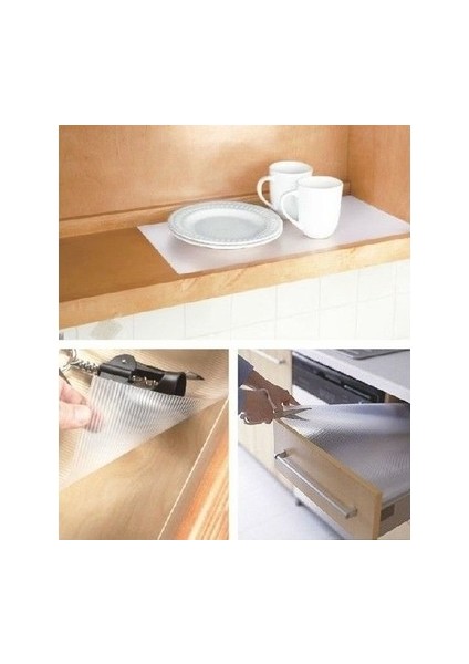 Silver Eva Kaymaz Tabanlı Raf ve Dolap Örtüsü 45X10 mt