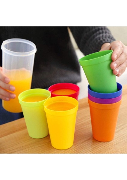 7'li Paket Yeniden Kullanılabilir Plastik Bardak Bardaklar (Yurt Dışından)
