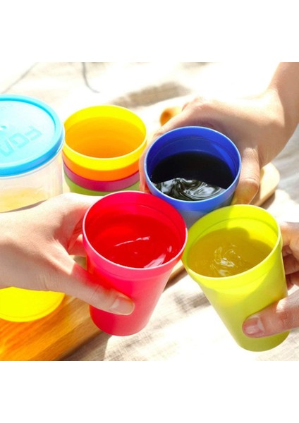 7'li Paket Yeniden Kullanılabilir Plastik Bardak Bardaklar (Yurt Dışından)