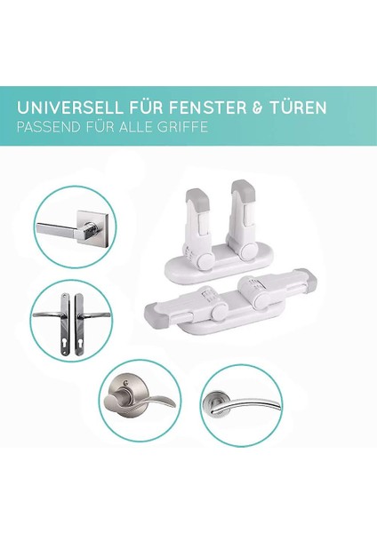 2'li Paket Baby Safe Kapı Uyumlu 3m Yapışkanlı Çocuk Kollu Kilitler (Yurt Dışından) fırsatları