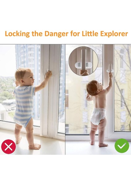2'li Paket Baby Safe Kapı Uyumlu 3m Yapışkanlı Çocuk Kollu Kilitler (Yurt Dışından) indirimleri