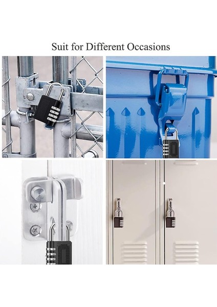 4 Haneli Şifreli Kilit Güvenlik Asma Kilitleri [2'li Paket] (Yurt Dışından) fırsatları