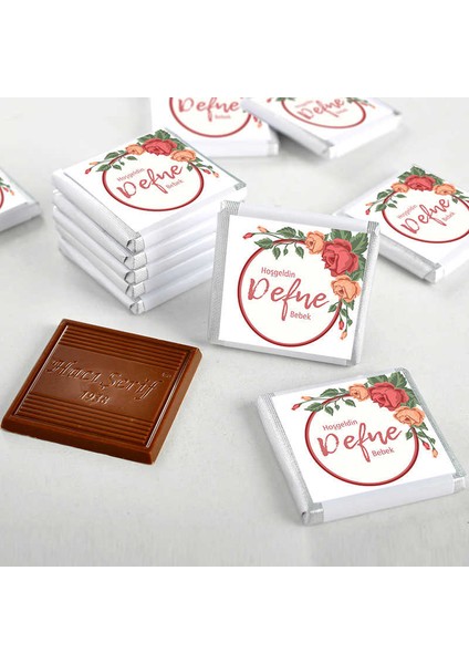 Kız Bebek Dökme Bebek Çikolatası (50 Adet Madlen Çikolata)