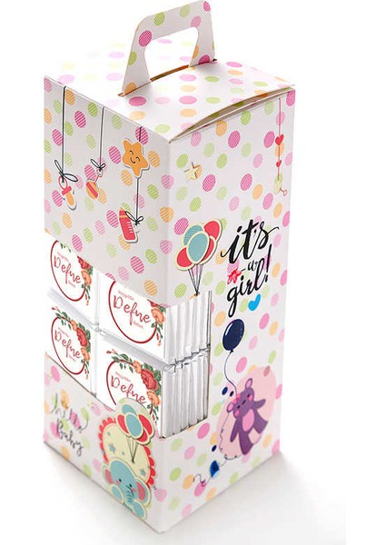 Kız Bebek Dökme Bebek Çikolatası (50 Adet Madlen Çikolata) fiyatları