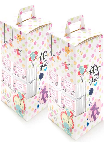 Kız Bebek Dökme 100 Adet Madlen Çikolata