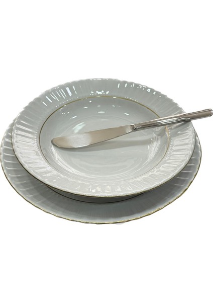 Yılmazlar 18/10 Cr-Ni Paslanmaz Çelik 6'lı Yemek Bıçağı