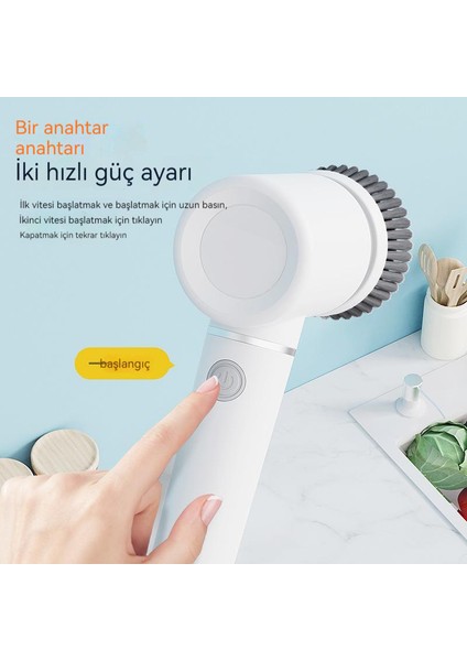 Çok Fonksiyonlu Elektrikli Temizleme Fırçası (Yurt Dışından)