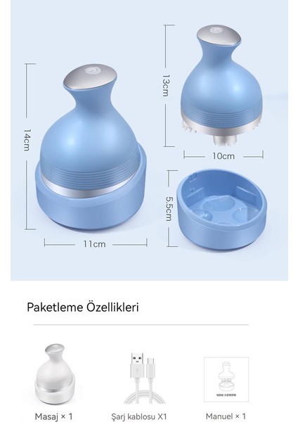 Ahtapot Kafa Masaj Aleti Şarj Edilebilir Elektrikli Masaj Aleti (Yurt Dışından) fırsatları