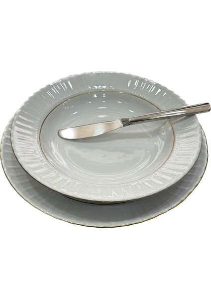 Yılmazlar 18/10 Cr-Ni Paslanmaz Çelik 6'lı Pasta Bıçağı