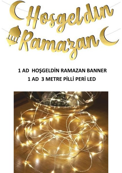 Ledli Hoşgeldin Ramazan Yazısı Işıklı Ramazan Süsleri