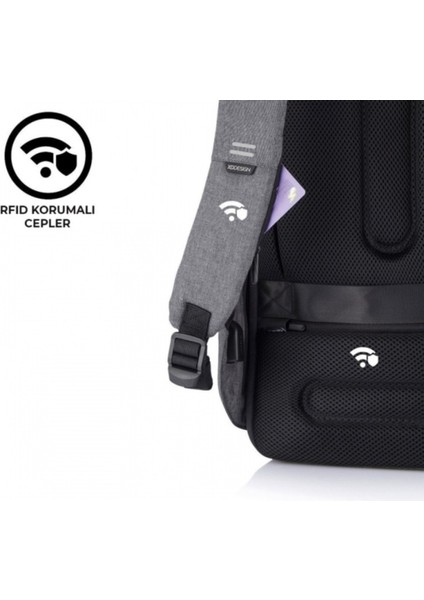 Bobby Hero Unisex Suya Dayanıklı Hırsızlık Önleyici Tasarım Usb Şarj Girişli Akıllı Sırt Çantası - 11,5 L