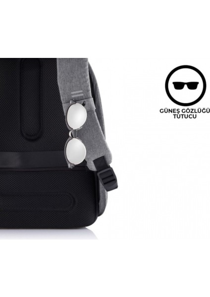 Bobby Hero Unisex Suya Dayanıklı Hırsızlık Önleyici Tasarım Usb Şarj Girişli Akıllı Sırt Çantası - 11,5 L
