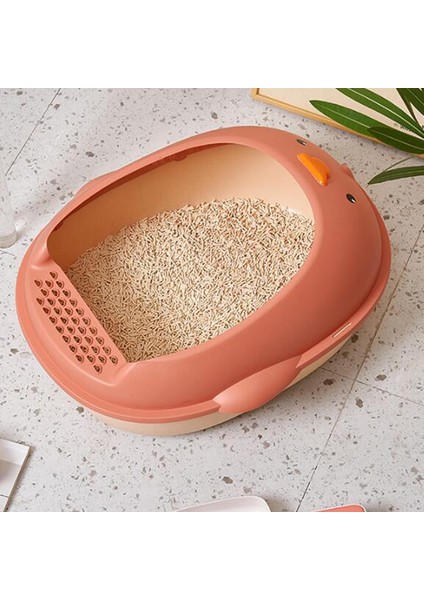 Ördek Şekli Kedi Kumu Kutusu Yarı Kapalı Taşınabilir Kedi Yavrusu Lazımlık Tava Pembe Için (Yurt Dışından) indirimleri