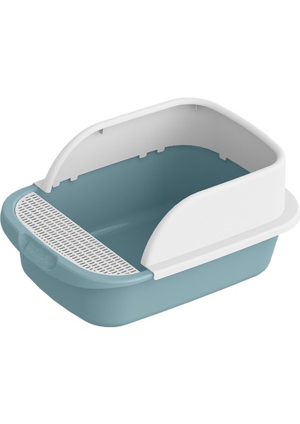 Pet Kedi Çöp Kutusu Tuvalet Yarı Kapalı Büyük Çıkarılabilir Sıçrama Geçirmez Sandbox Mavi 45CMX30CMX18CM (Yurt Dışından) modelleri