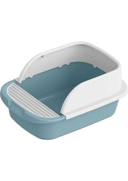 Pet Kedi Çöp Kutusu Tuvalet Yarı Kapalı Büyük Çıkarılabilir Sıçrama Geçirmez Sandbox Mavi 45CMX30CMX18CM (Yurt Dışından) fırsatları