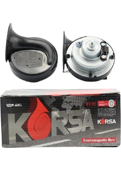 Korsa 12V Dadat Korna 410/510 Hz Çift Fişli Takım N11.722