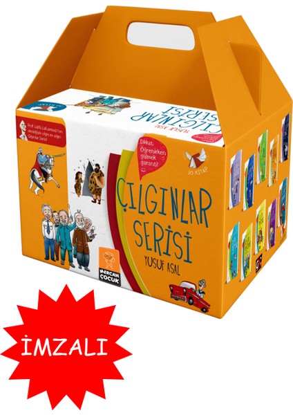 Genç Nesil Çılgın Bilgiler Serisi 10 Kitap Yusuf Asal Imzalı Özel Kutulu Set