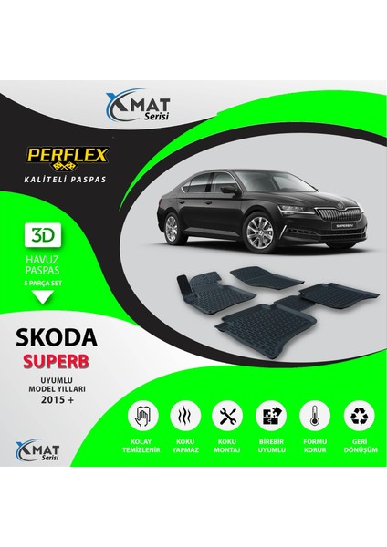 Paspas 3D Havuzlu X-Mat Superb 2015+