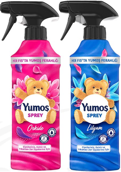 Sprey Yıkaması Zor Eşyalar Lilyum 450 ml 1 Adet + Orkide 450 ml 1 Adet + Demstar Mikrofiber Bez