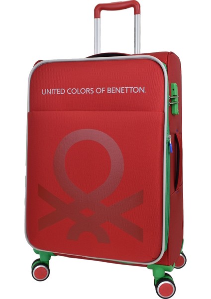 Ultra Light Hafif Lüx Kumaş Orta Boy Valiz Kırmızı BNT2200