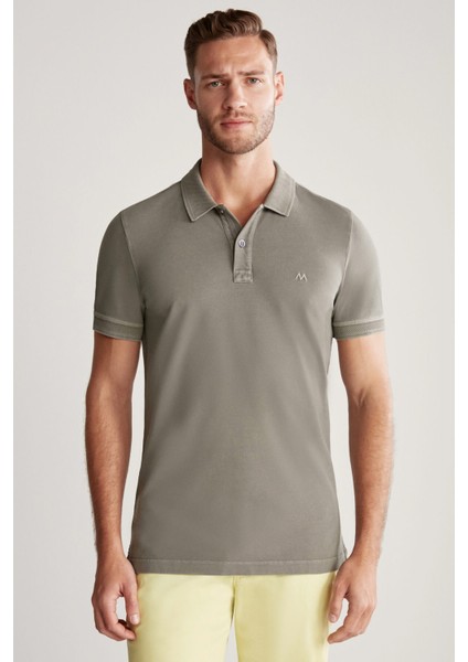 Nakış Logolu Polo Yaka T-Shirt