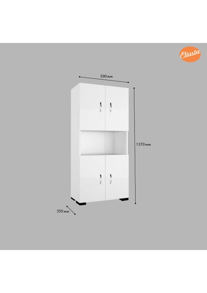 Mutfak Dolabı Minifırın Mikrodalga Dolabı 4 Kapaklı Çok Amaçlı Banyo Dolabı Ofis Dolabı fiyatları