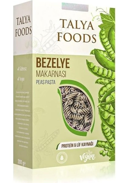 Talya Foods Glutensiz Bezelye Makarnası 200GR