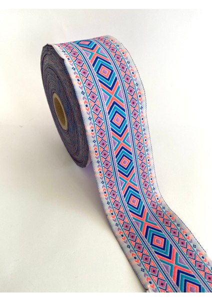 5 cm Etnik Desen Dokuma Bordür Kurdele