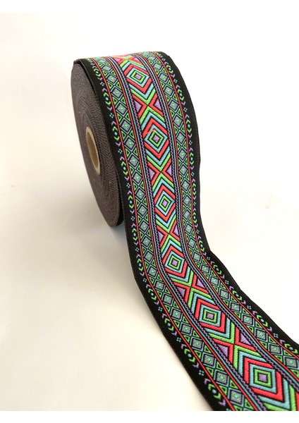 5 cm Etnik Desen Dokuma Bordür Kurdele