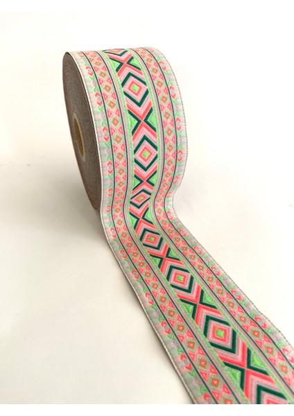 5 cm Etnik Desen Dokuma Bordür Kurdele