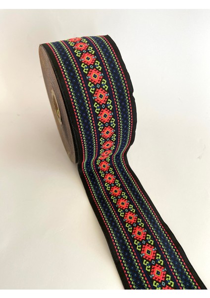 5 cm Etnik Desen Dokuma Bordür Kurdele