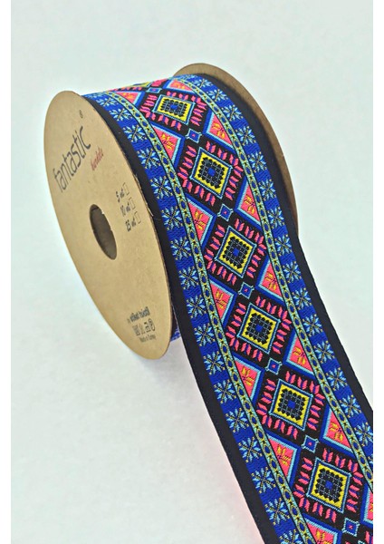 5 cm Etnik Desen Dokuma Bordür