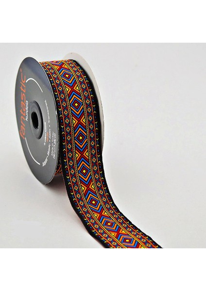 35MM Etnik Desen Dokuma Bordür Kurdele