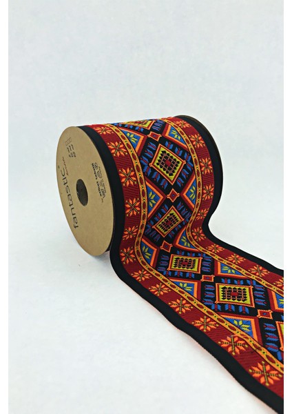 10 cm Etnik Desen Dokuma Bordür Kurdele