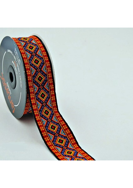 35MM Etnik Desen Dokuma Bordür Kurdele