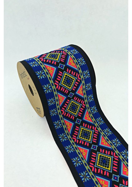 10 cm Etnik Desen Dokuma Bordür Kurdele