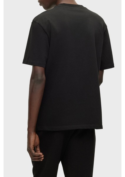 % 100 Pamuk Bisiklet Yaka Relaxed Fit T Shirt Erkek T Shirt 50488330 001 modelleri