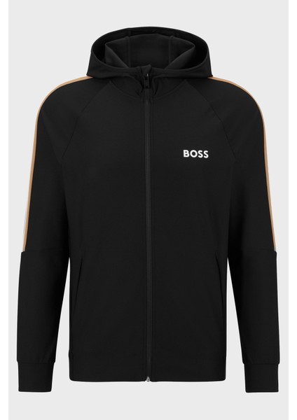 Logolu Streç Jarseden Fermuarlı Kapüşonlu Regular Fit Sweat Erkek Sweat 50490646 001