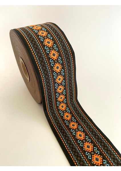 5 cm Etnik Desen Dokuma Bordür Kurdele