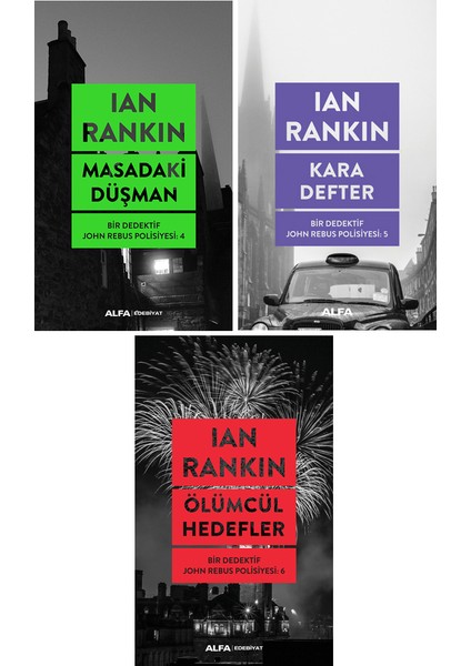 Masadaki Düşman - Kara Defter - Ölümcül Hedefler - 3 Kitap - Ian Rankin