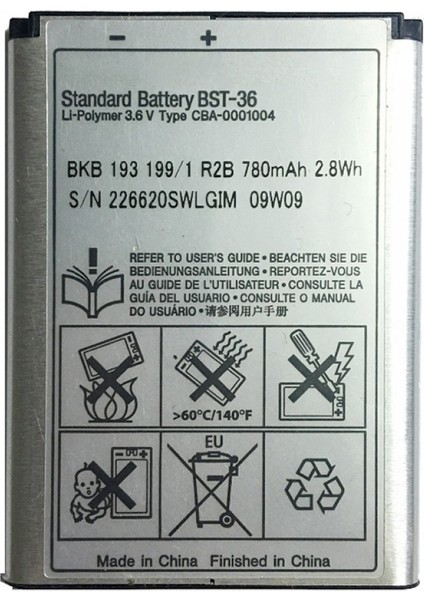 Bst-36 Batarya Z550 T250 W220 Z310