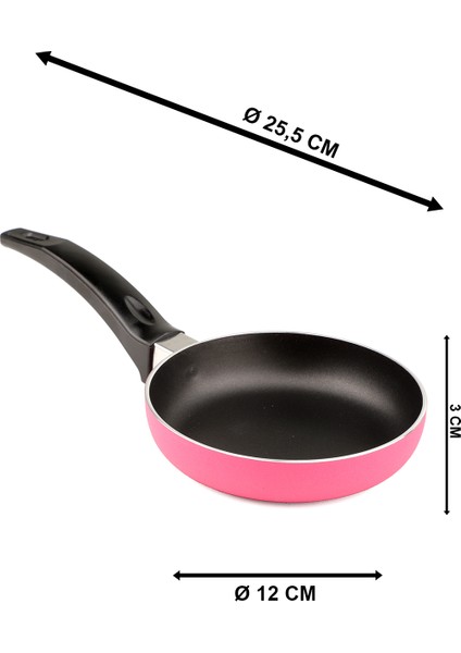 Teflon Sosluk Fuşya 12 cm