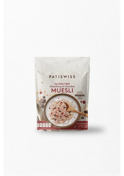 Glutensiz Çilekli ve Çikolatalı Müsli Doypack 300g