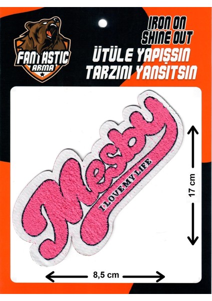Ütü Ile Yapışan Dokuma Peluş, Kolej, Punch, Mesby Arma Modeli