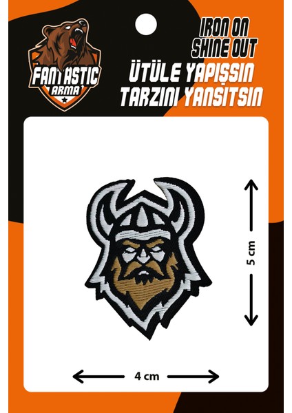 Ütü Ile Yapışan Dokuma Arma Patch, Vıkıng