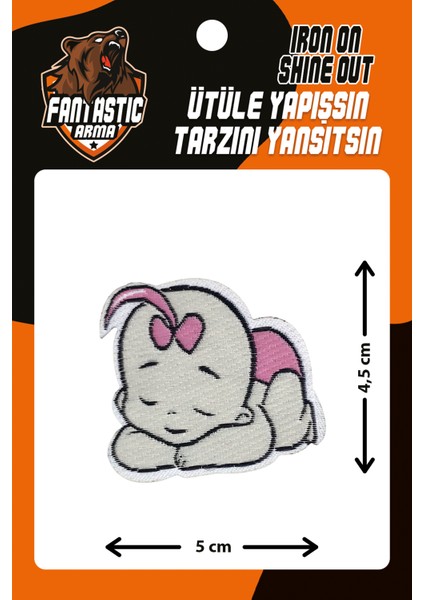 Ütü Ile Yapışan Dokuma Arma Patch, Bebek Deseni